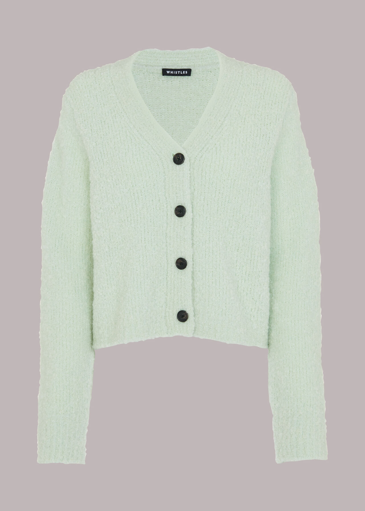Cropped Boucle Cardigan