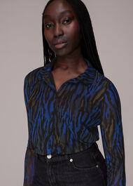 Watercolour Tiger Mesh Shirt