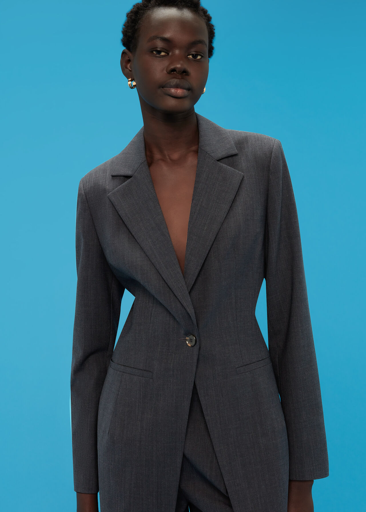 Mia Elongated Waist Blazer