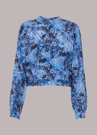 Snow Flurry Silk Top