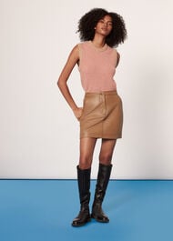 Stevie Leather Mini Skirt
