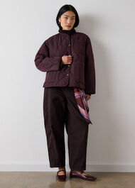 Button Through Quilted Coat