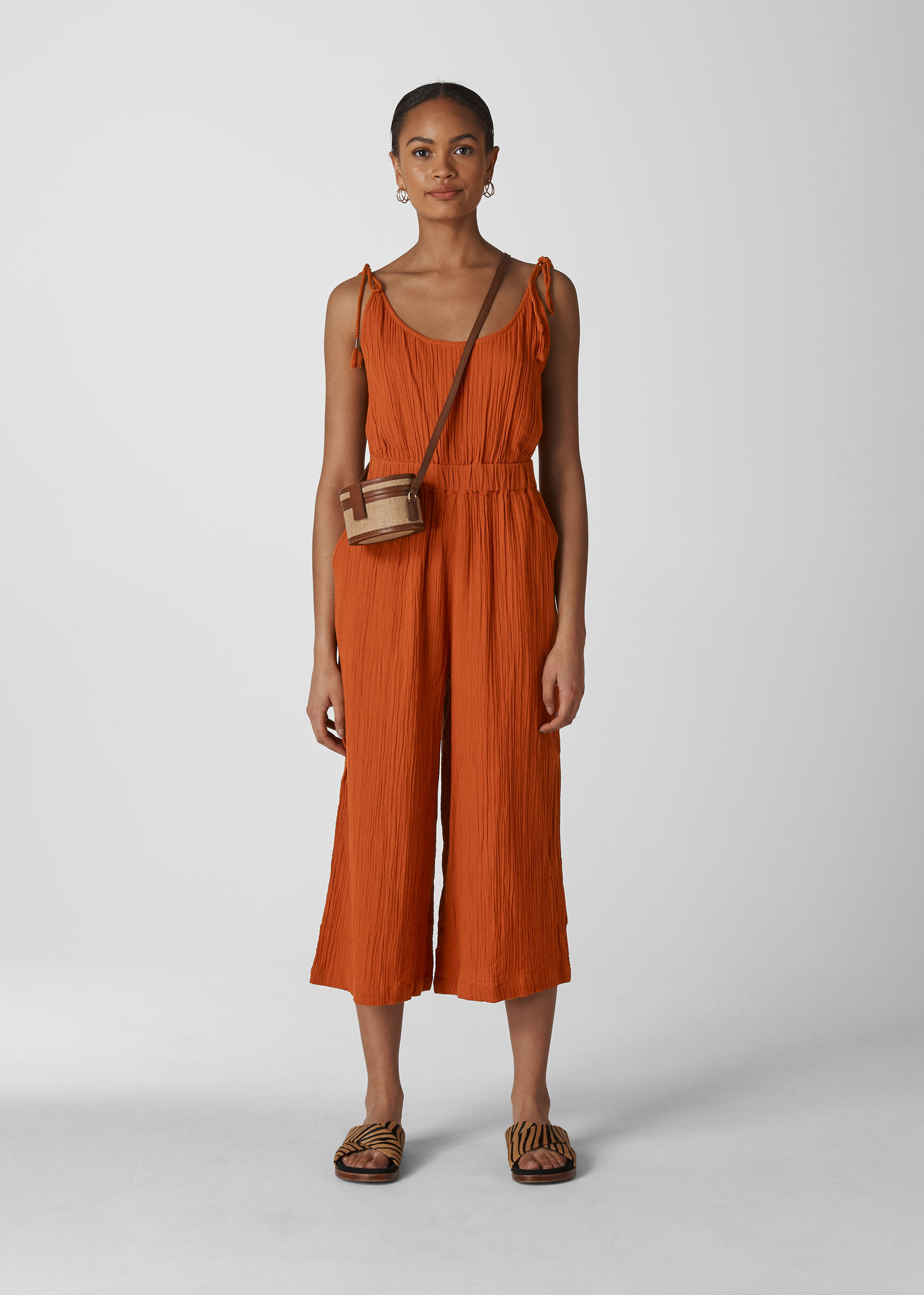 Whistles orange jumpsuit sales