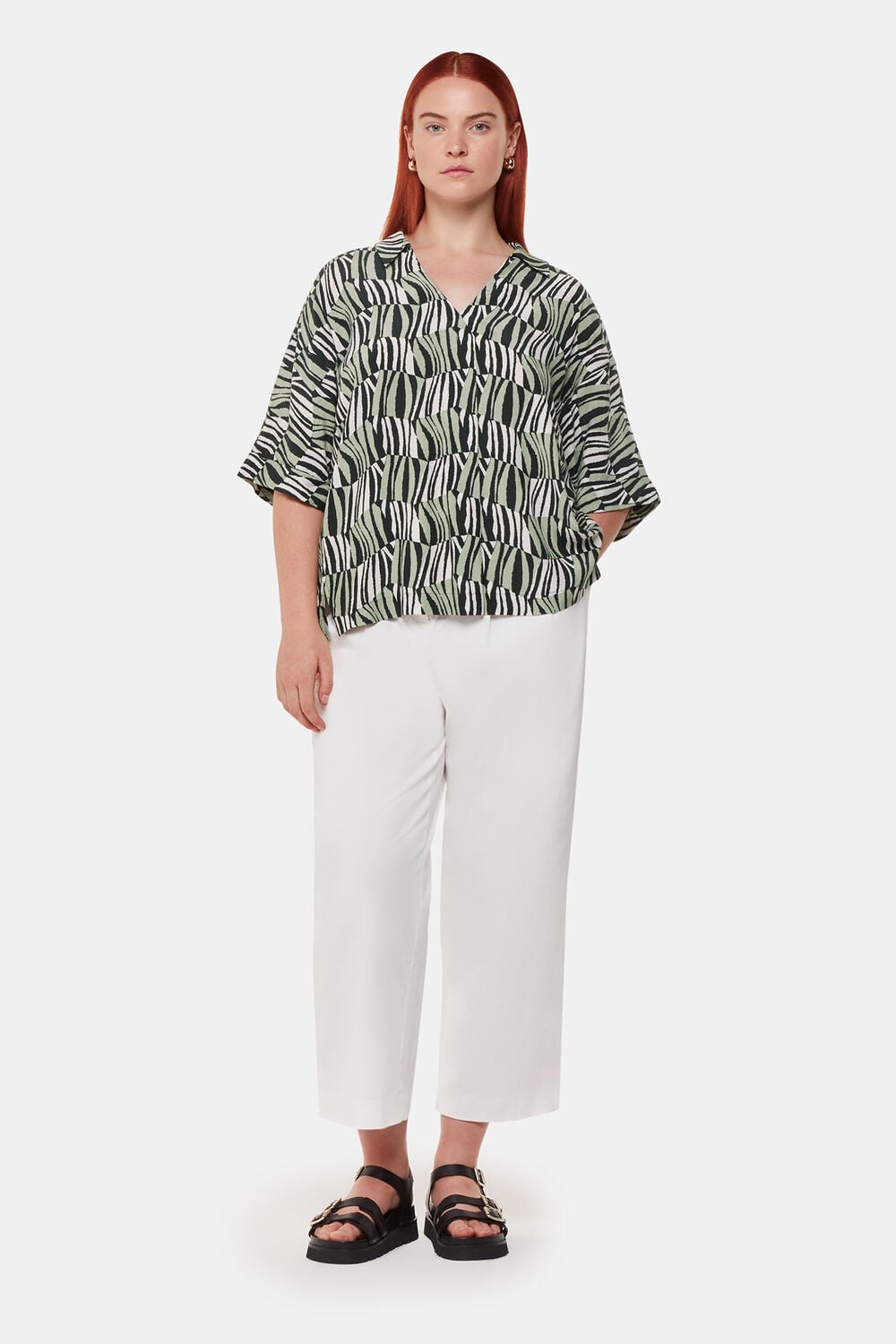 Multicolour Checkerboard Tiger Boxy Shirt