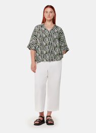 Checkerboard Tiger Boxy Shirt