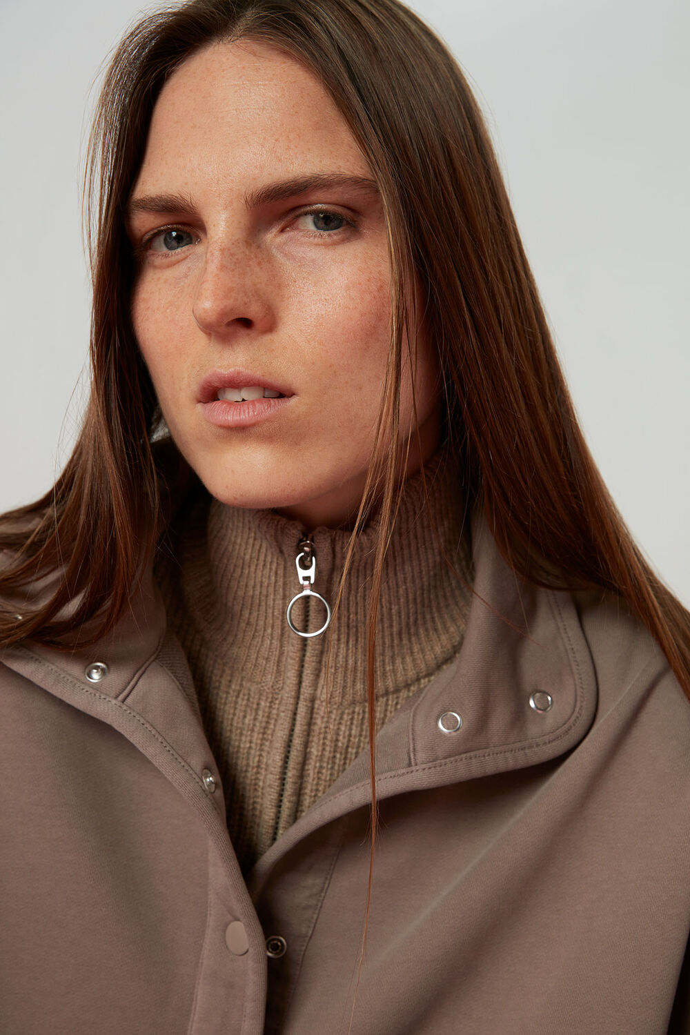 High Neck Sweatshirt