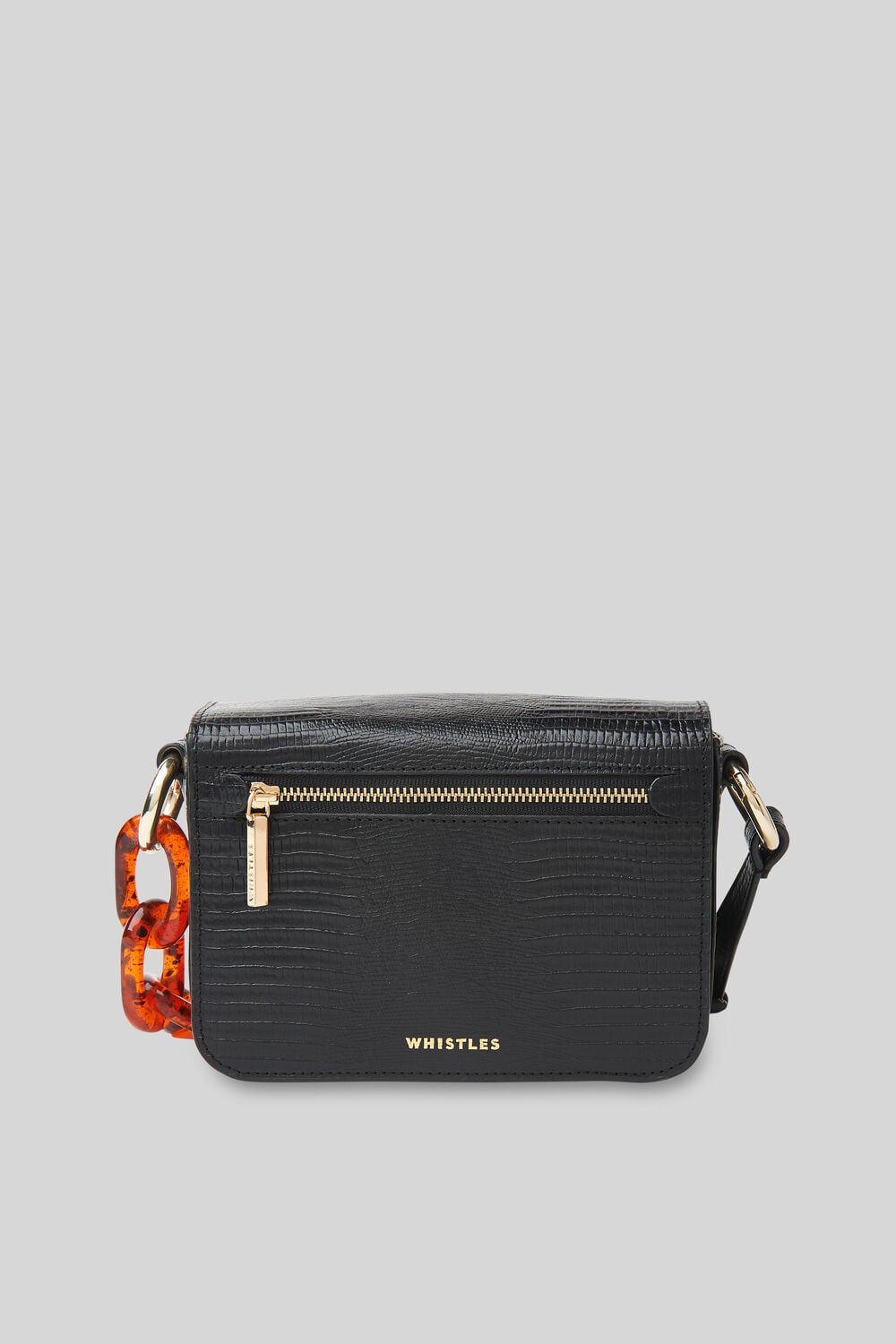 Odie Resin Chain Lizard Bag Black