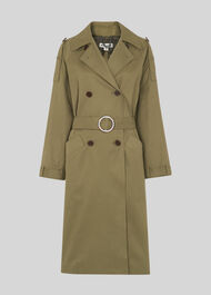 Izzey Trench Coat Khaki