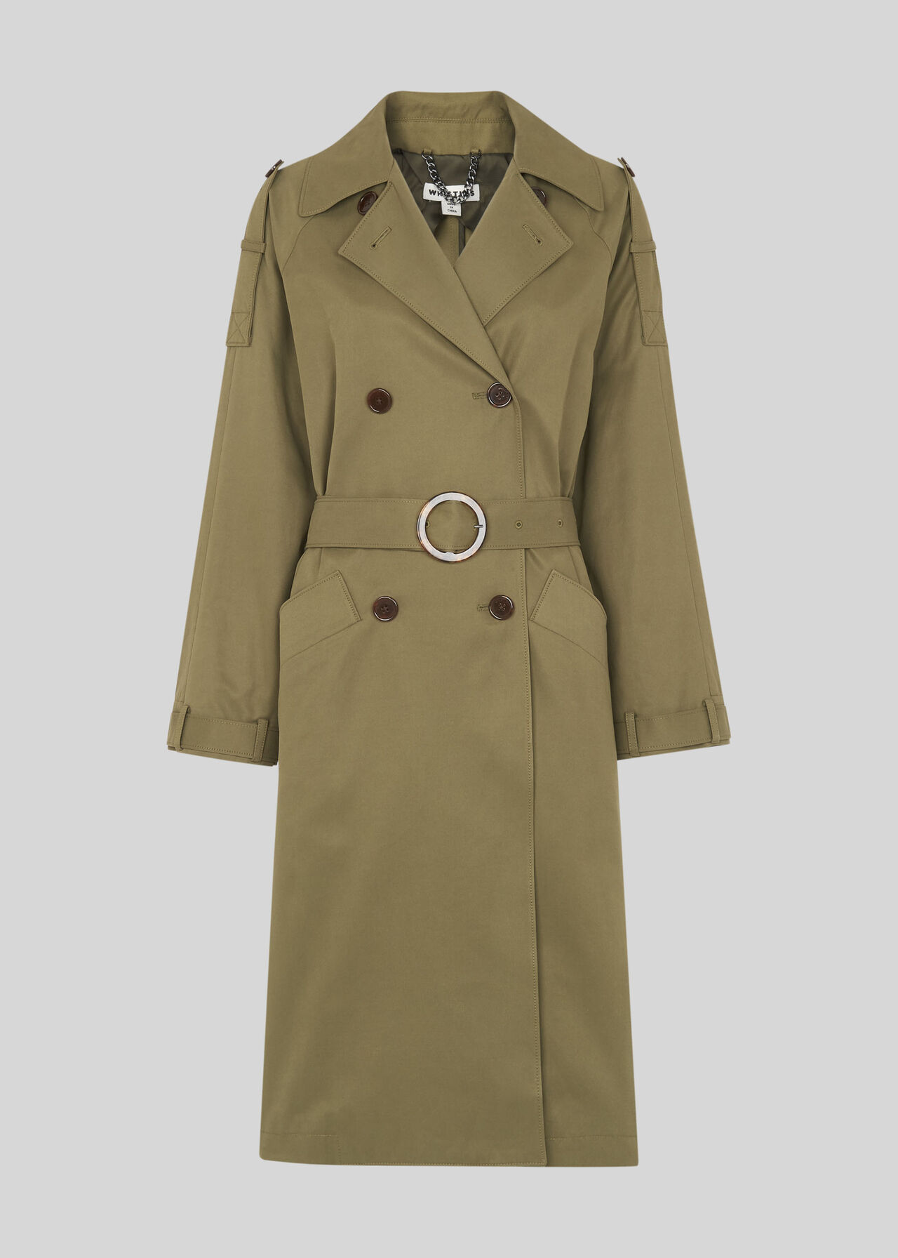 Izzey Trench Coat Khaki