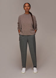Lila Tapered Check Trouser