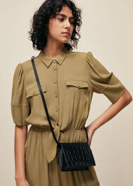 Suri Mini Croc Crossbody