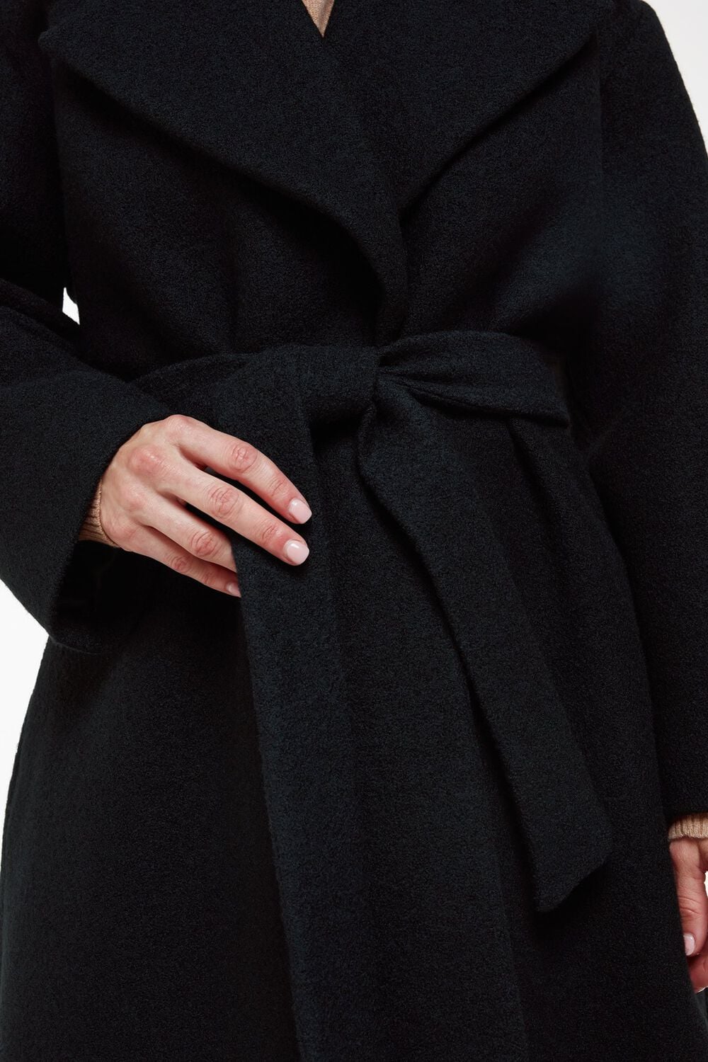 Petite Lorna Wrap Wool Coat