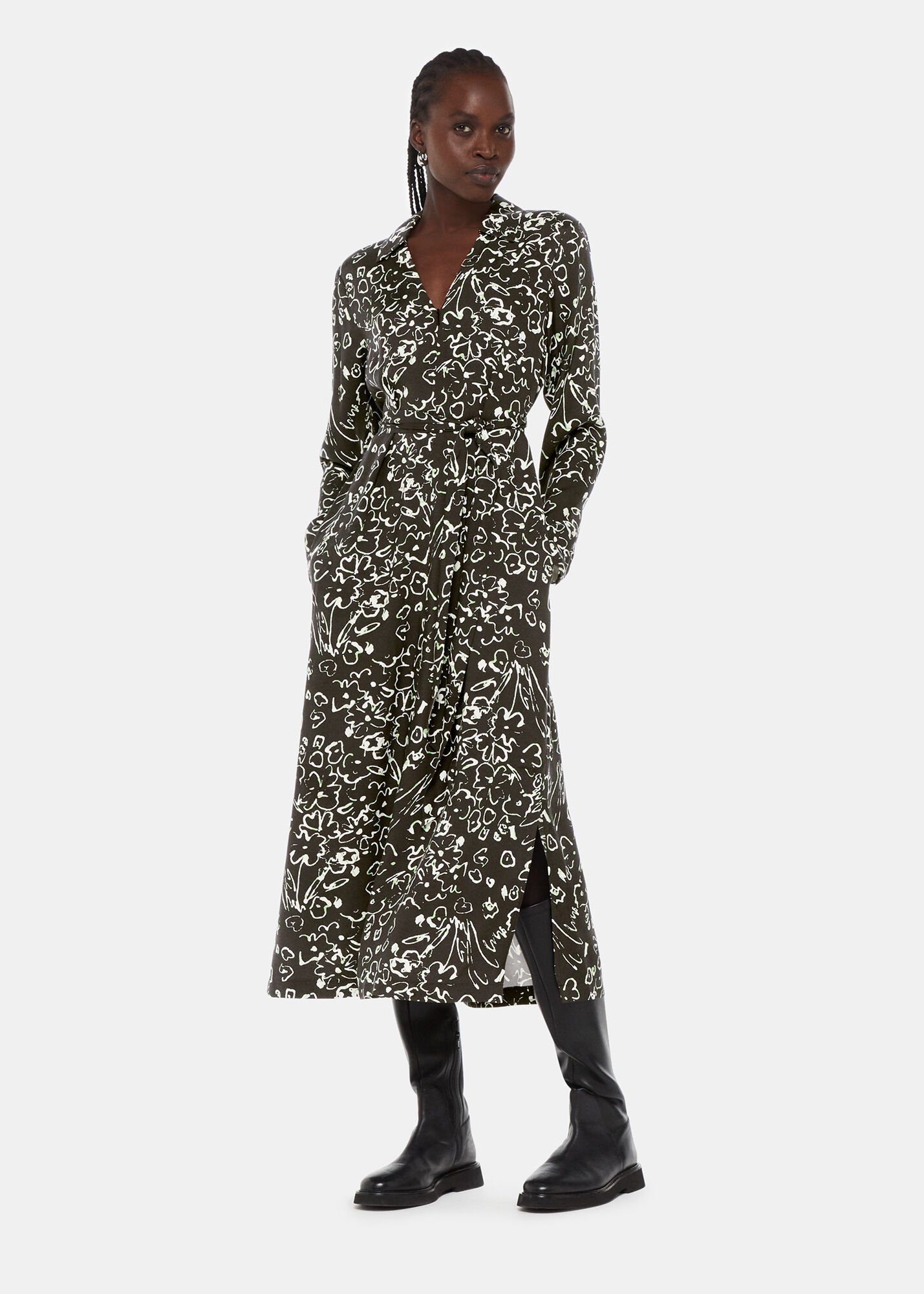 Alex print trapeze shirt hot sale dress