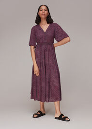 Bella Twist Dot Midi Dress