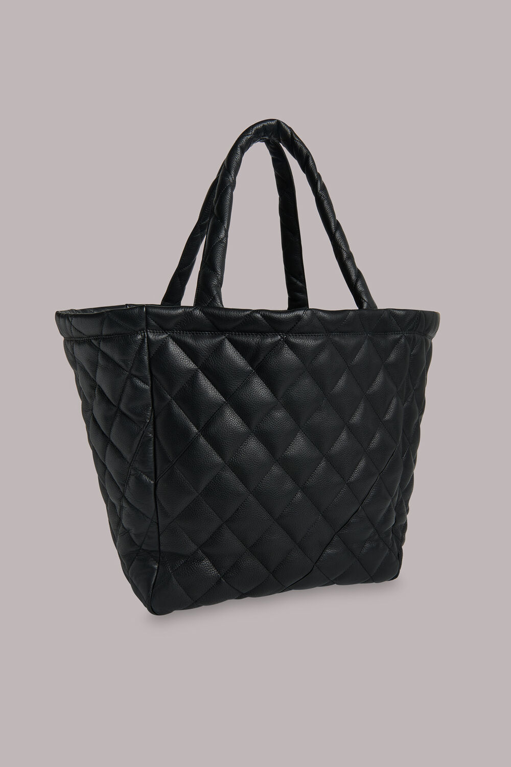 Lyle Leather Quilted Tote Bag