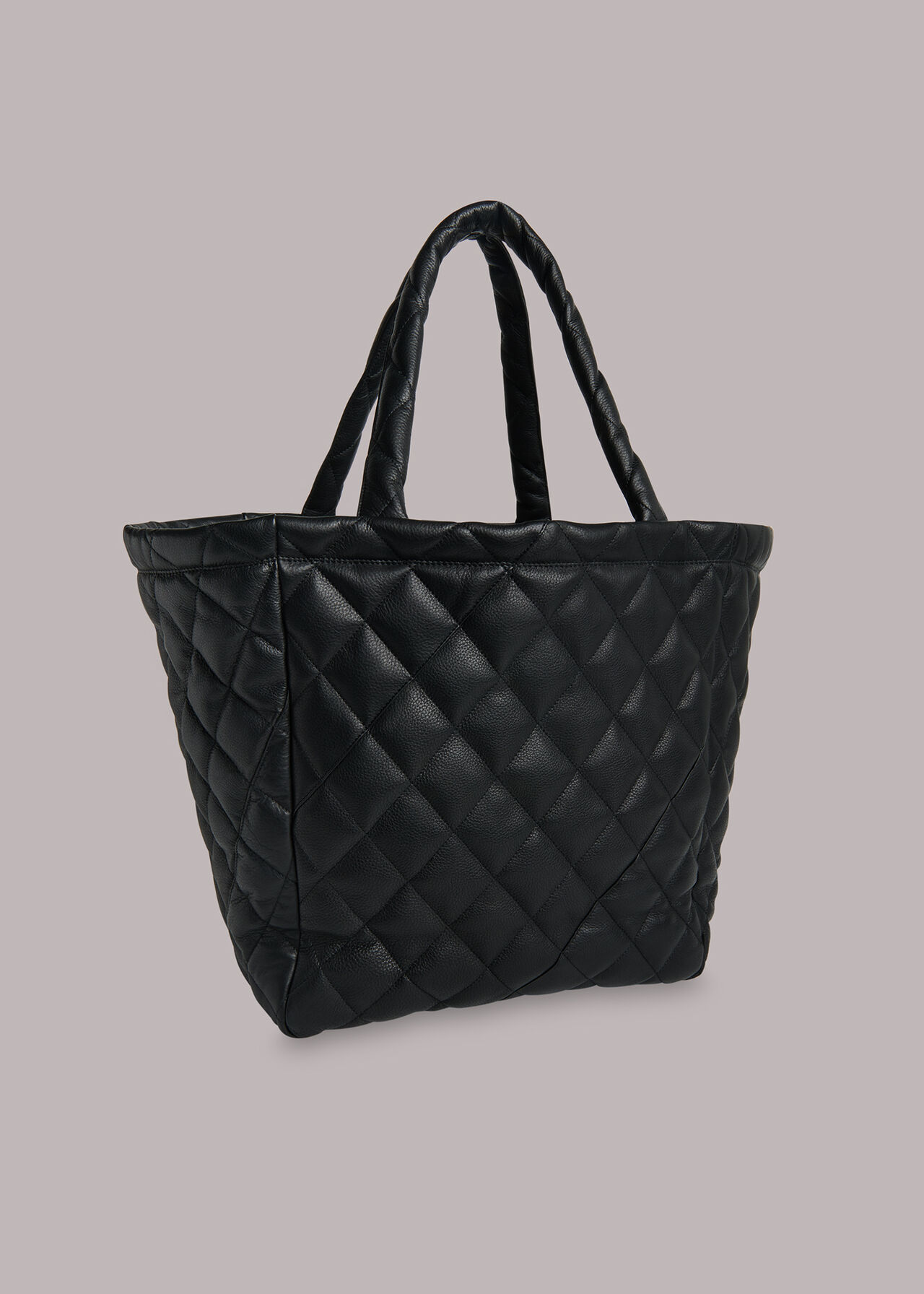 Lyle Leather Quilted Tote Bag