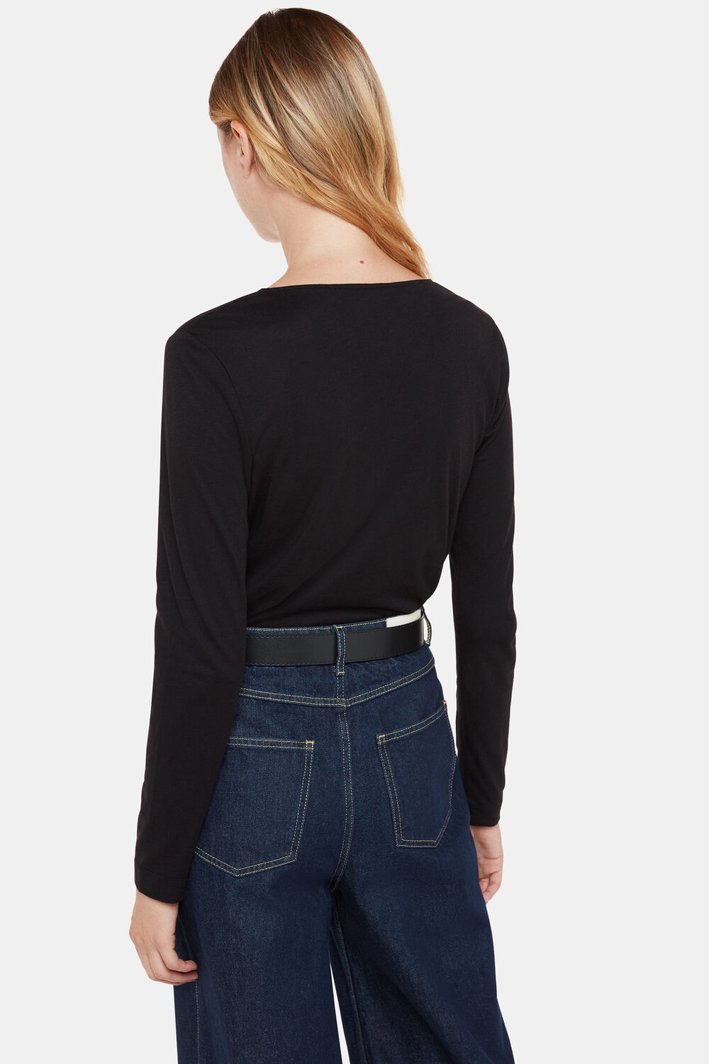 High V Neck Ruched Top