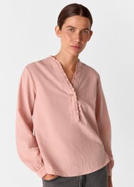 Textured Frill Shirt