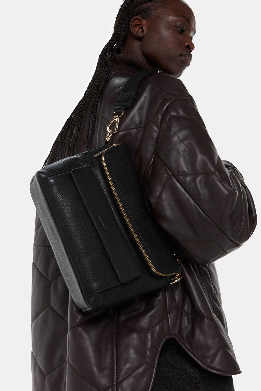 Black Vida Crossbody Bag