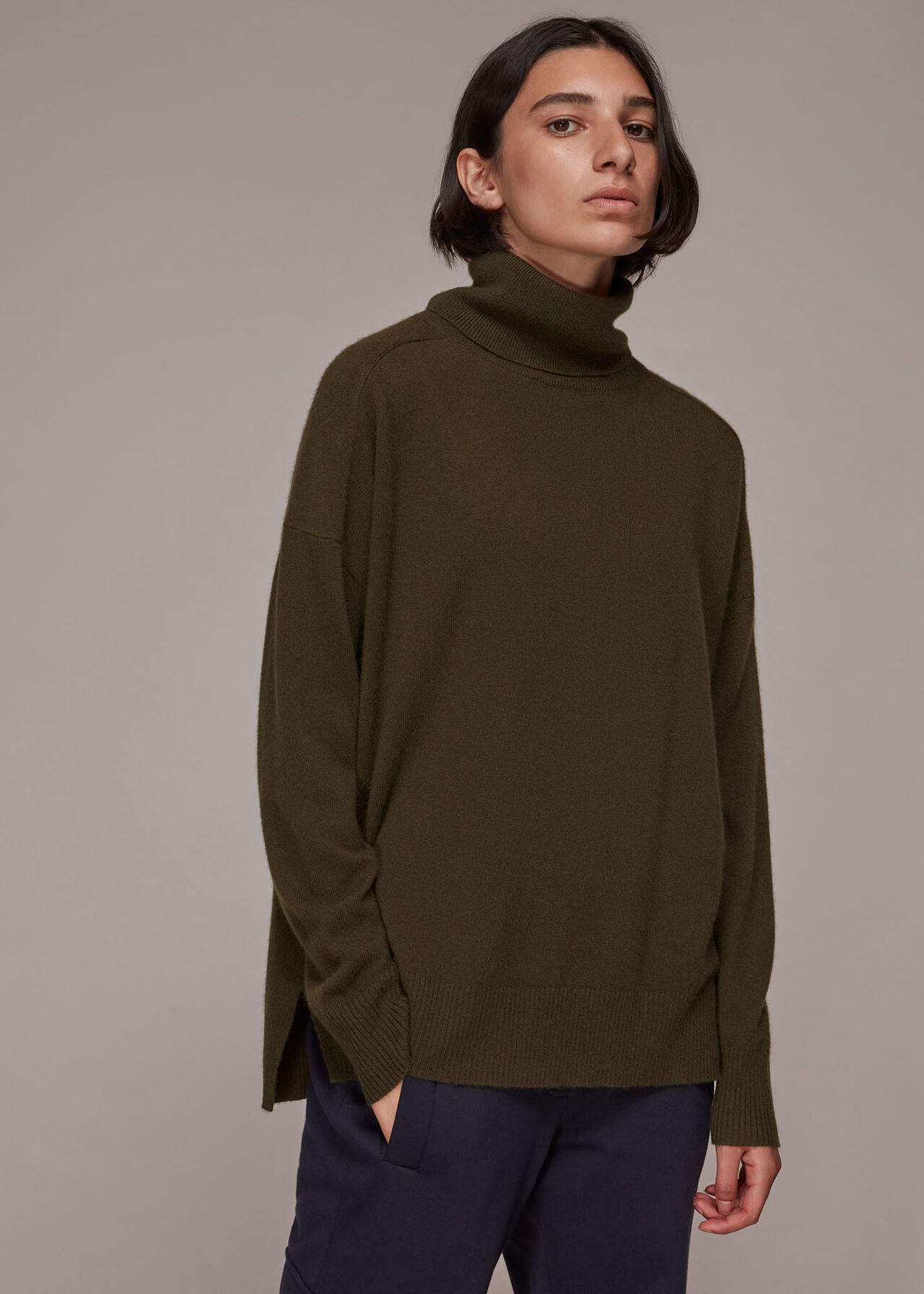 Cashmere Roll Neck Jumper