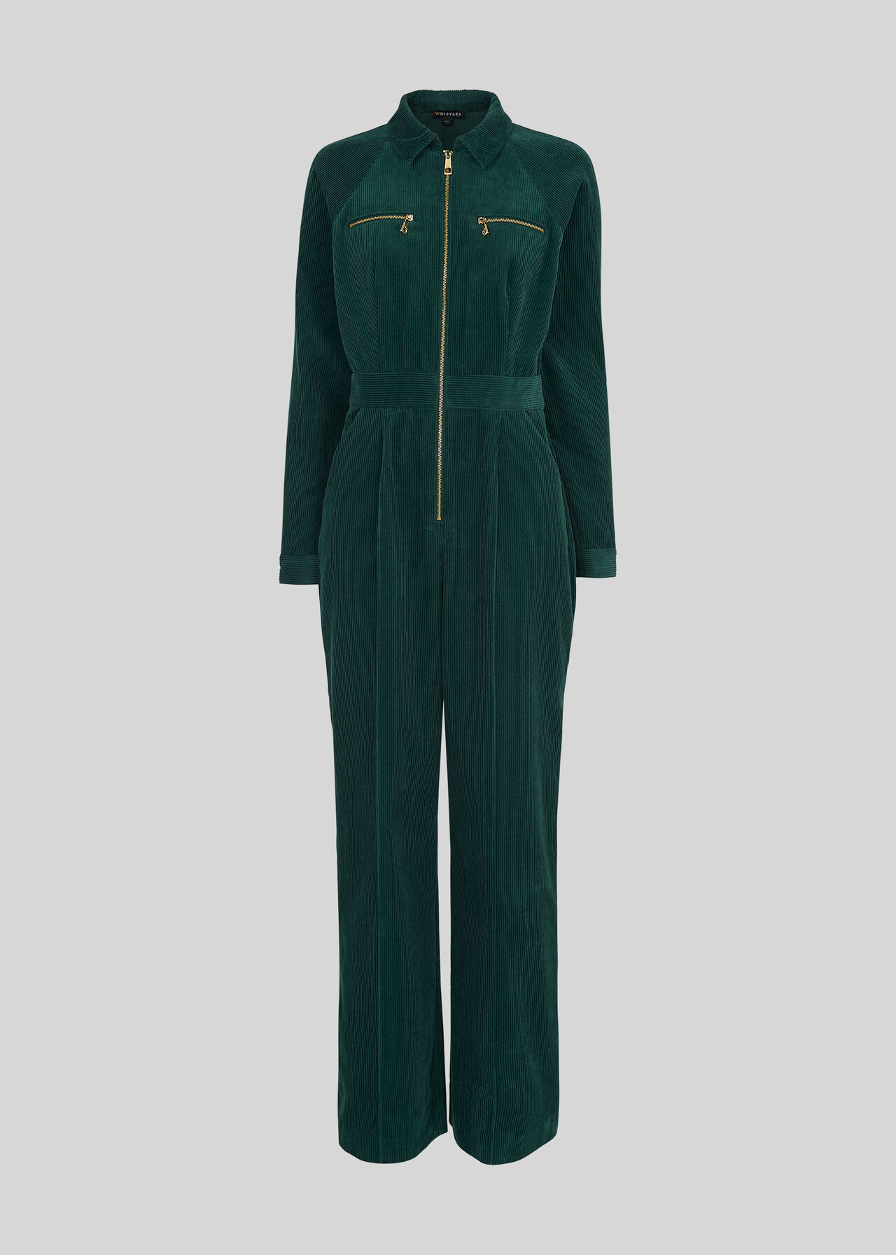 Corduroy Jumpsuit Dark Green