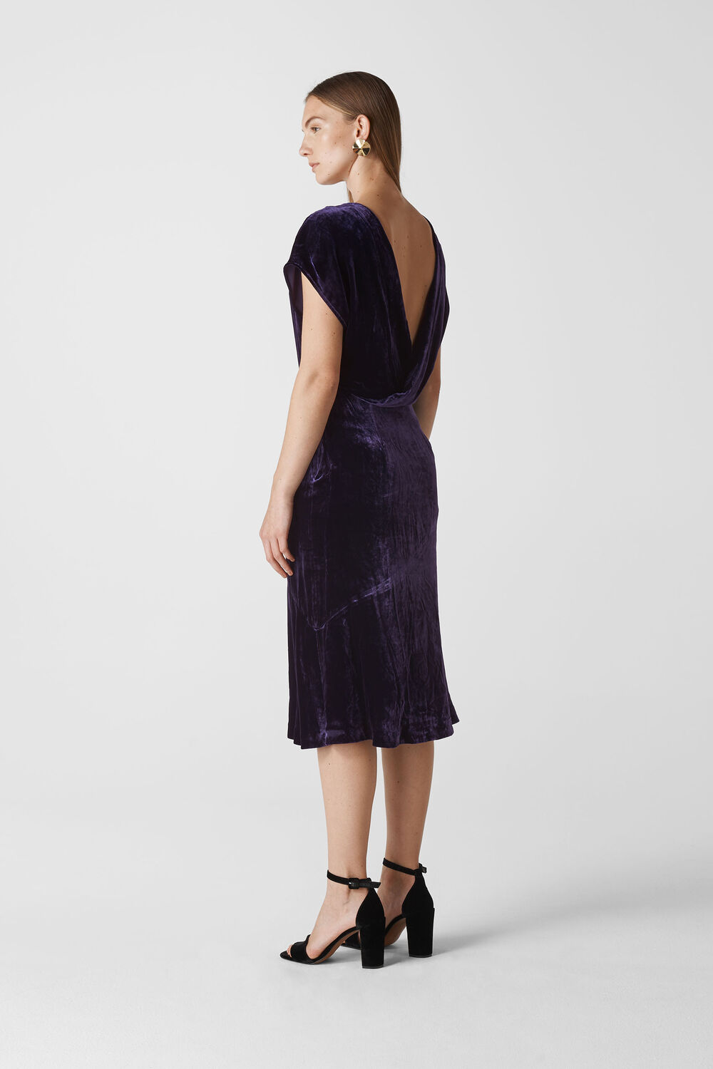 Mina Silk Mix Velvet Dress