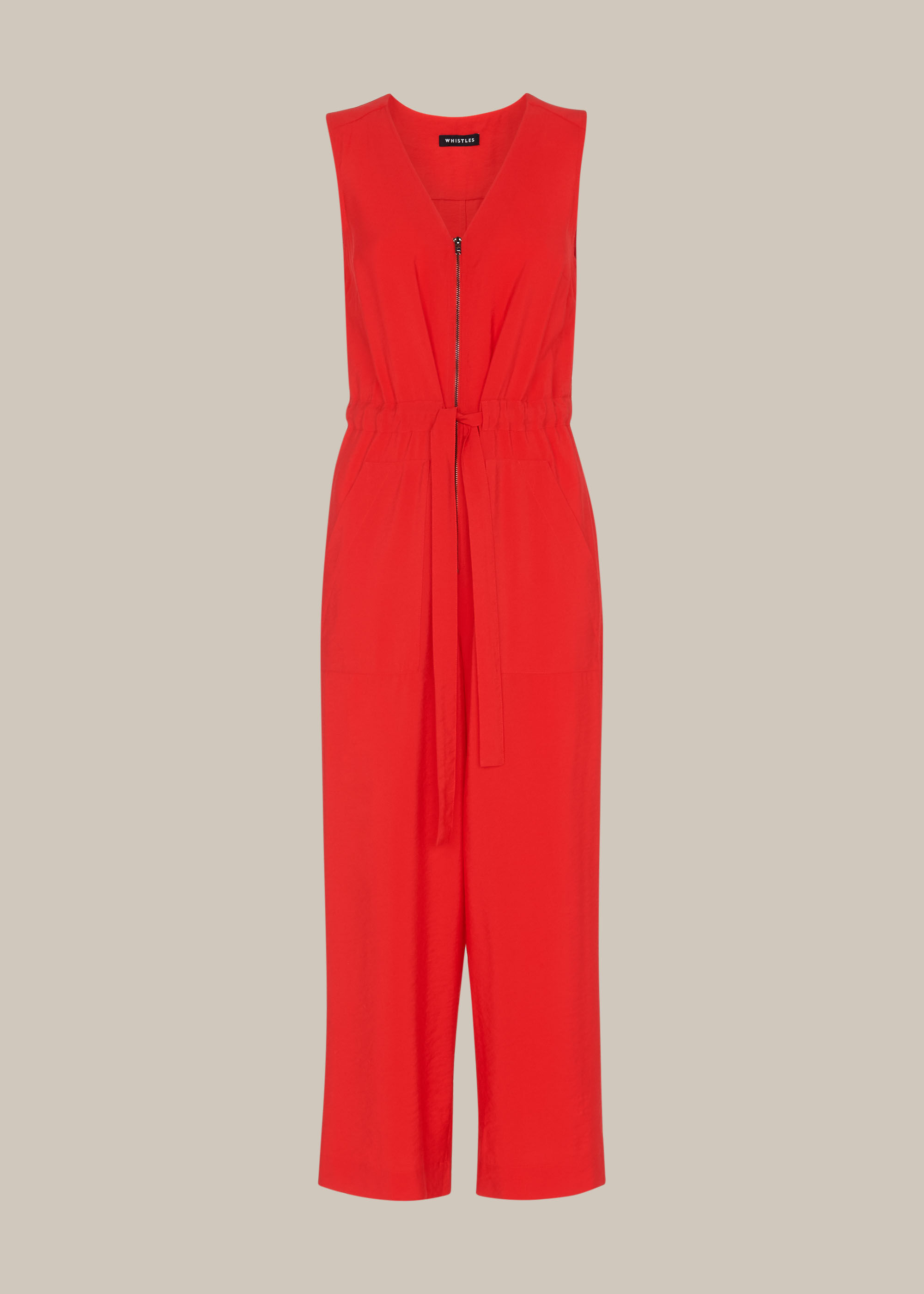 Whistles red jumpsuit top