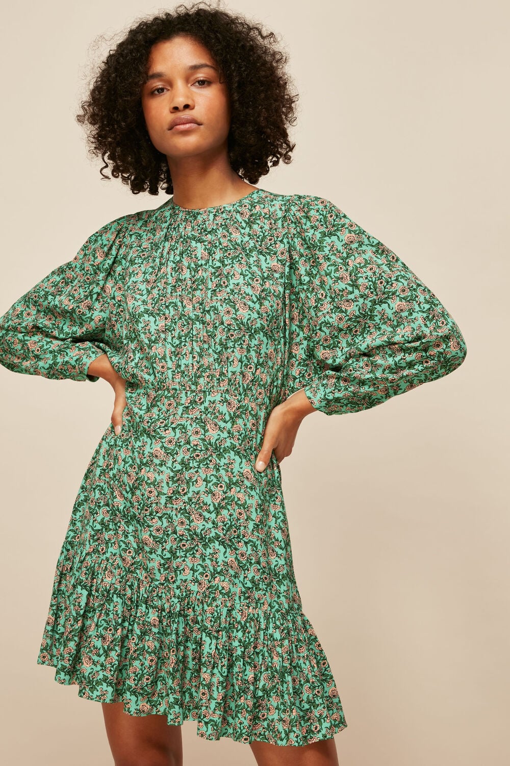 Multicolour Heath Floral Print Dress