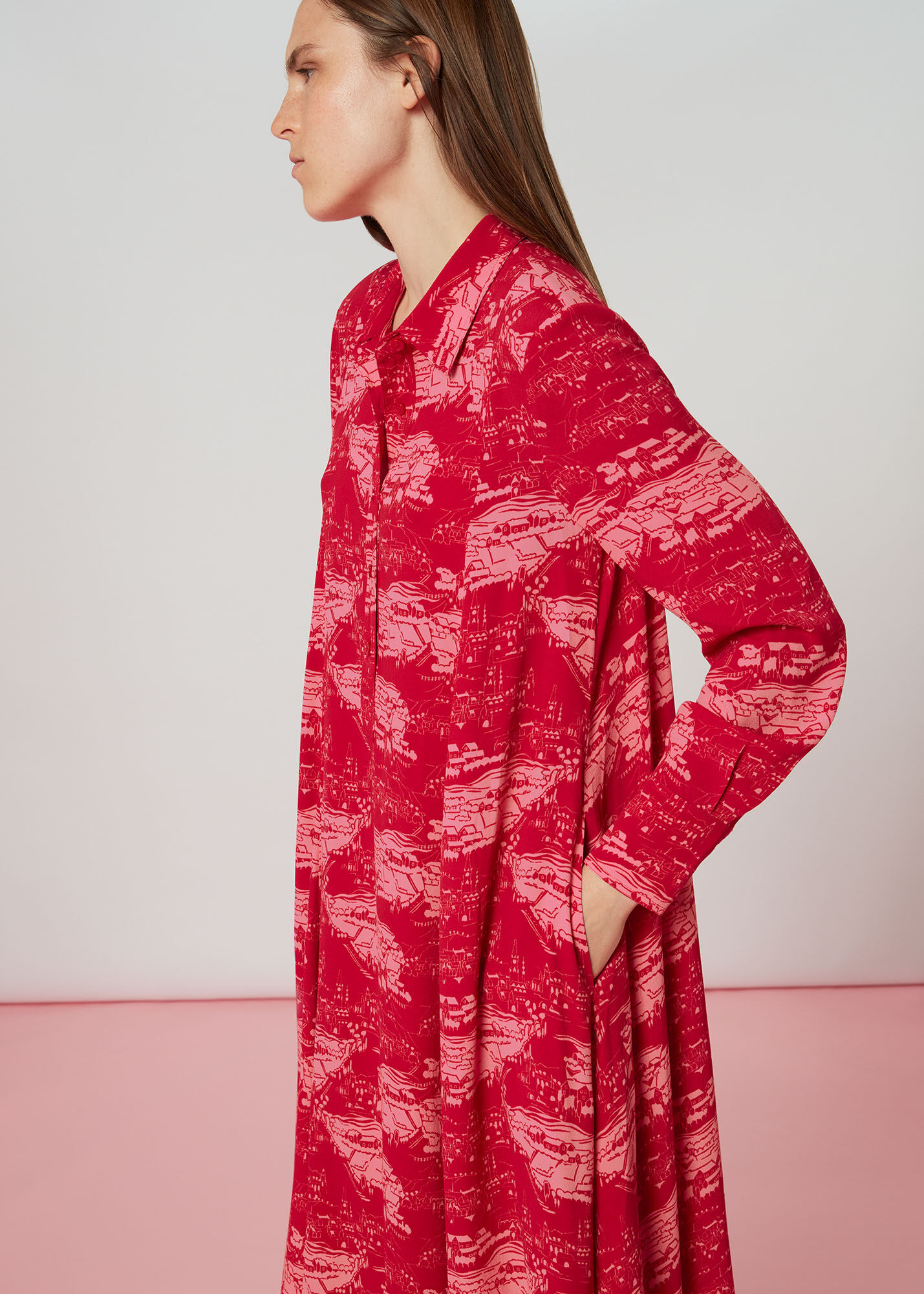 Multicolour Field Print Dress WHISTLES