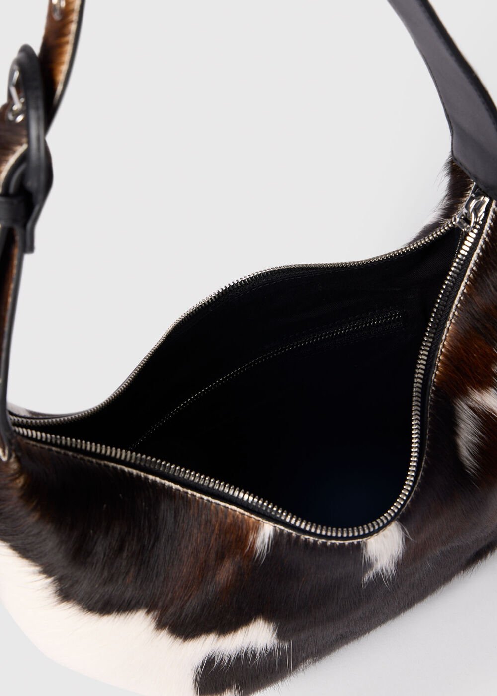 Cow Print Hair-On Sia Bag