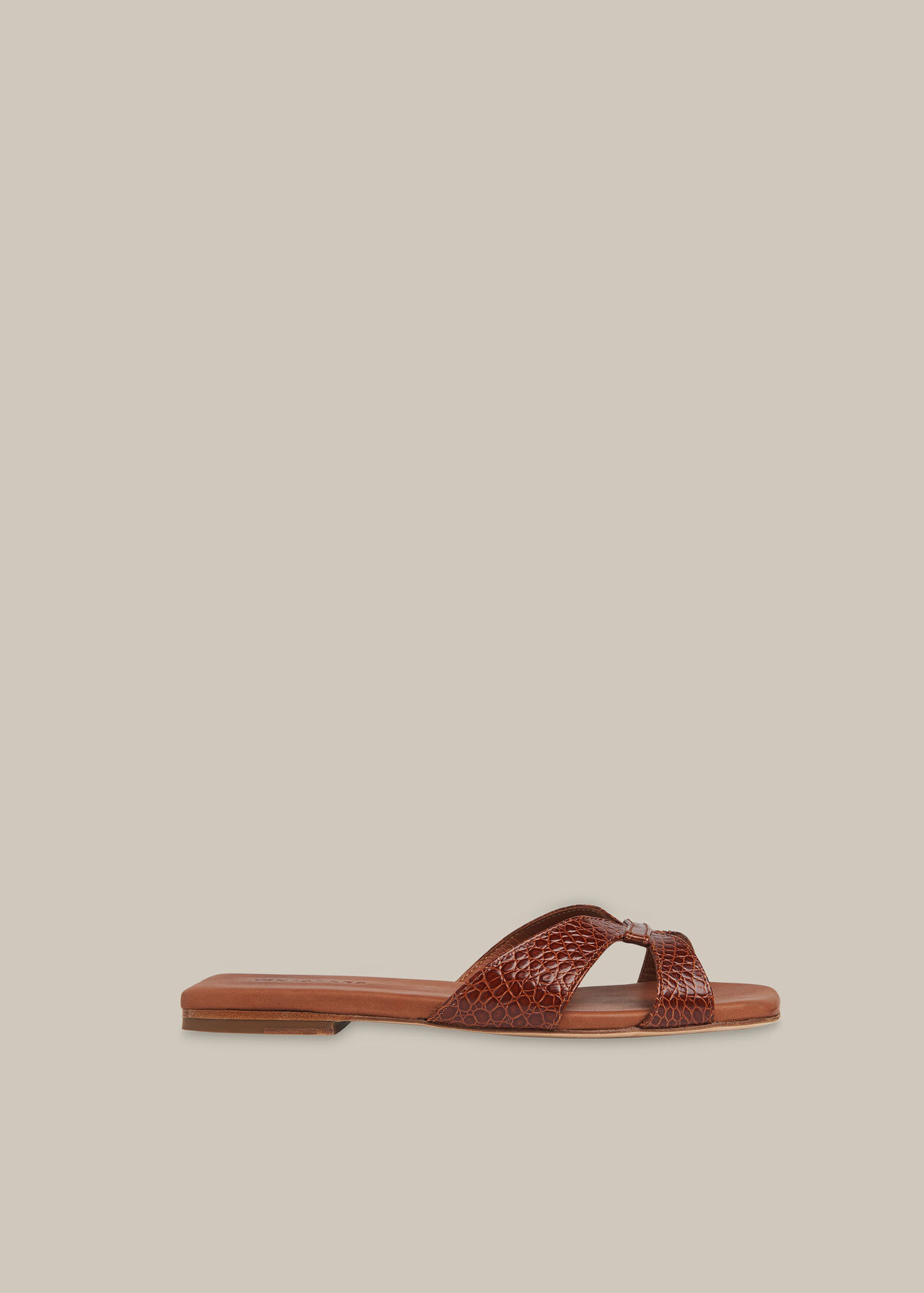 Tabitha Flat Slider Tan