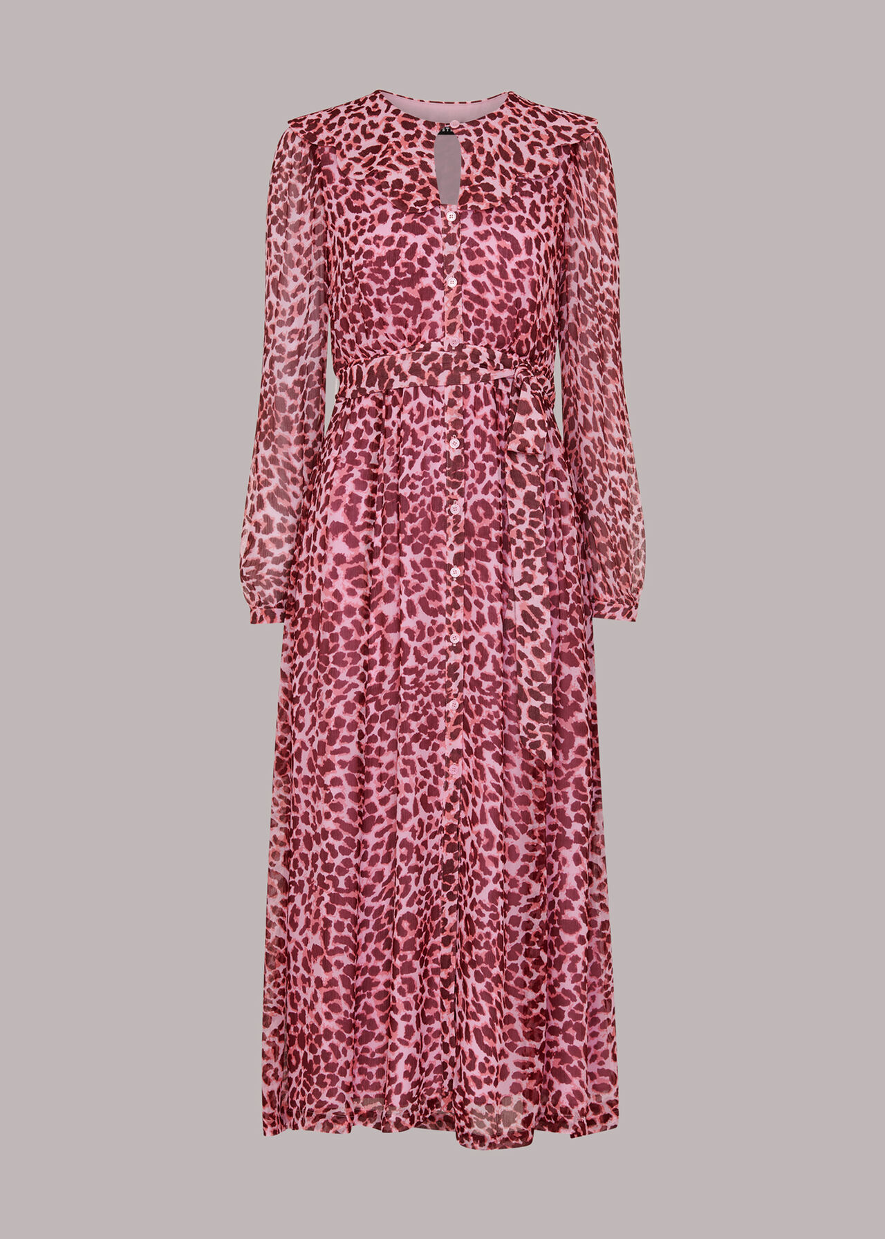 Abstract Cheetah Midi Dress