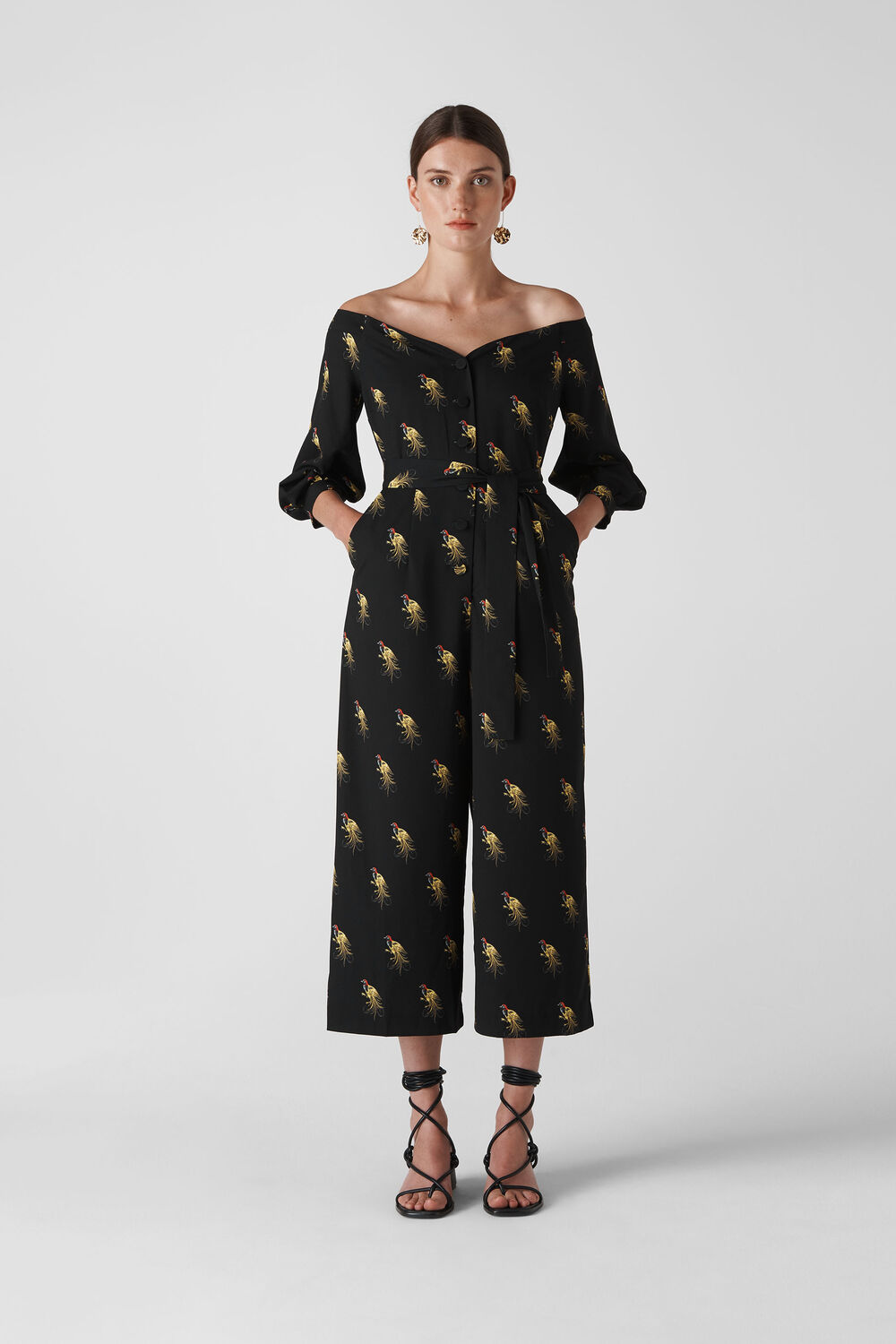 Woodpecker Printed Jumpsuit Black/Multi