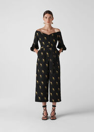 Woodpecker Printed Jumpsuit Black/Multi