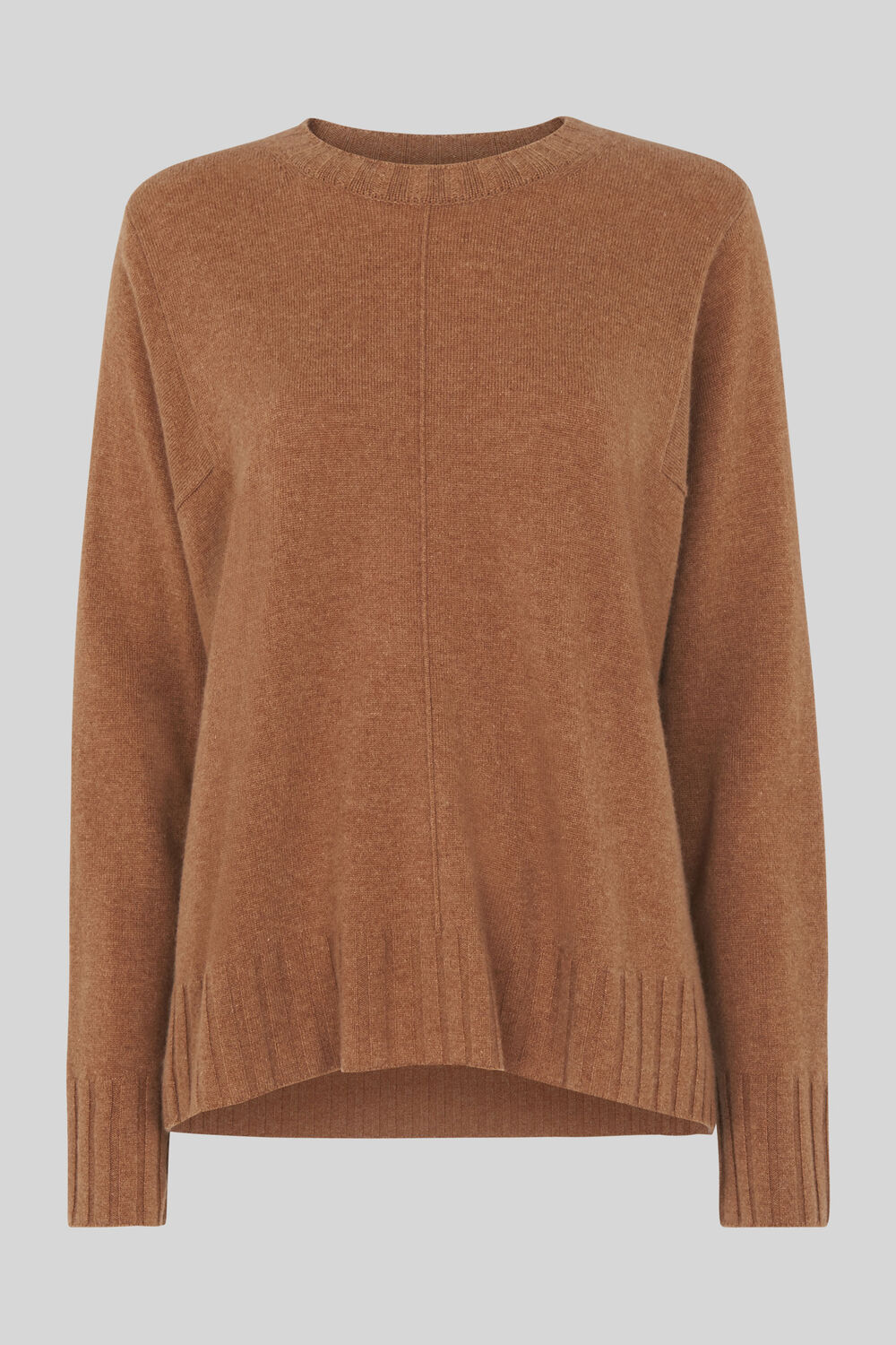 Cashmere Crew Neck Sweater Camel