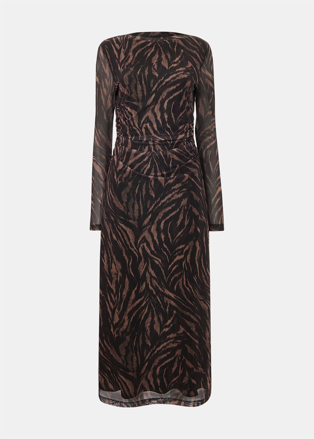 Abstract Zebra Mesh Dress