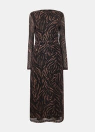 Abstract Zebra Mesh Dress