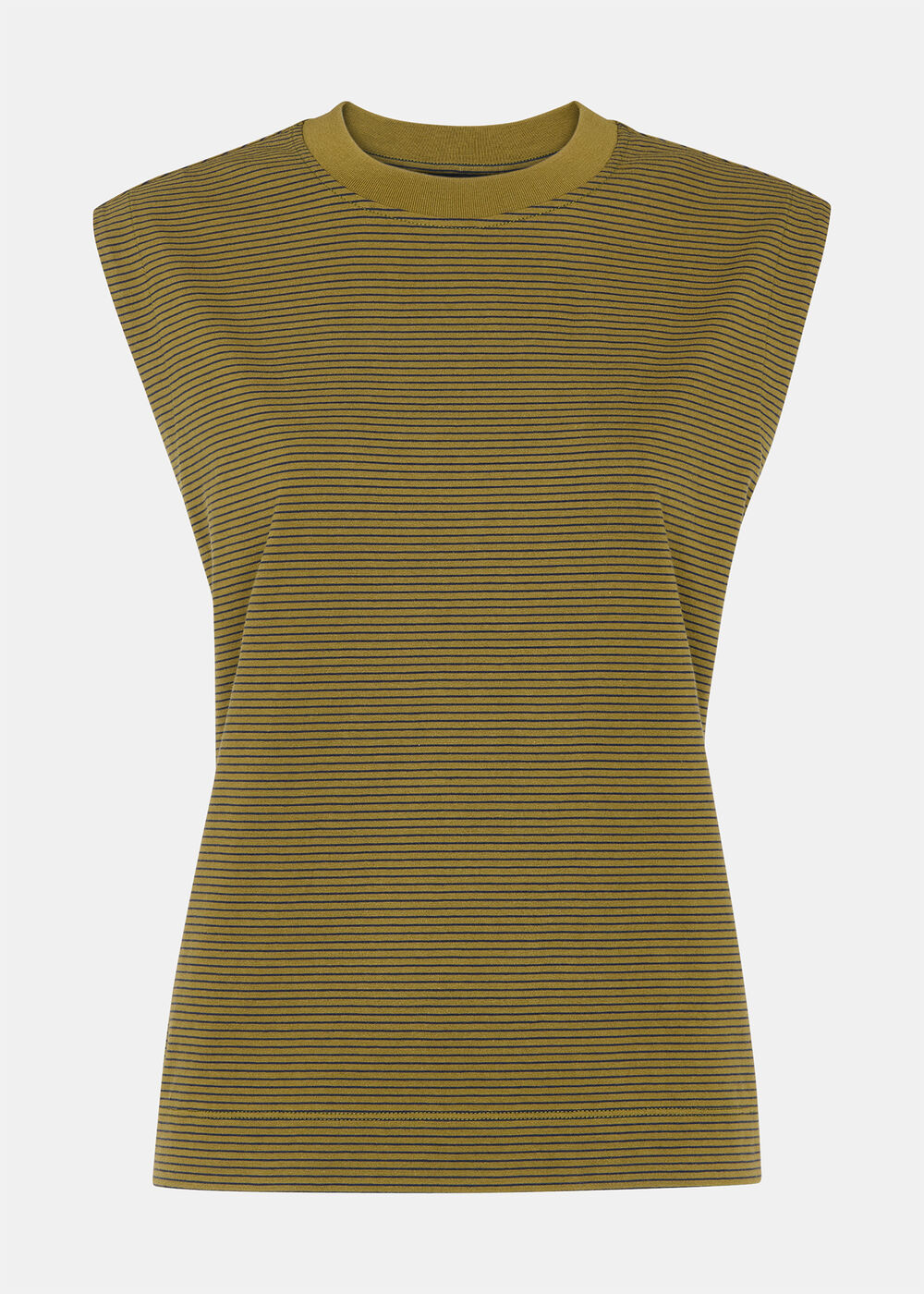 Edie Stripe Sleeveless Vest