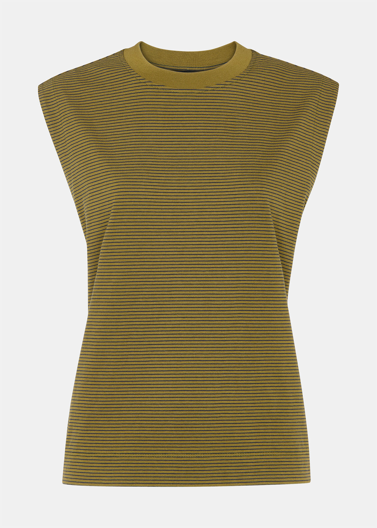 Edie Stripe Sleeveless Vest