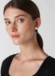 Tort Drop Disc Stud Gold/Multi