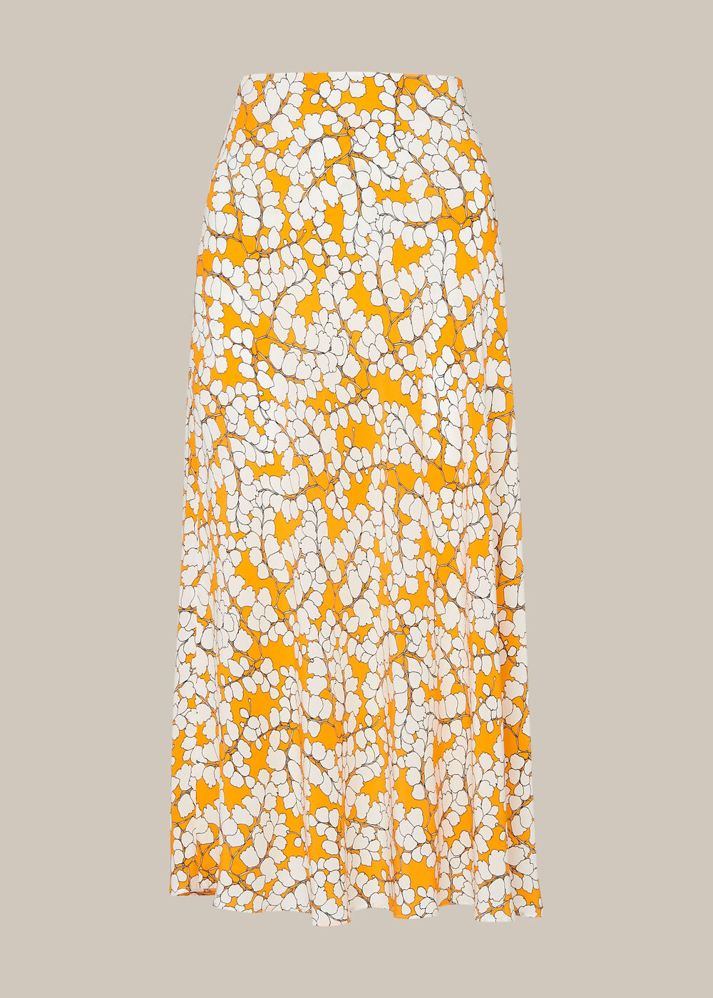 Spring Blossom Silk Skirt