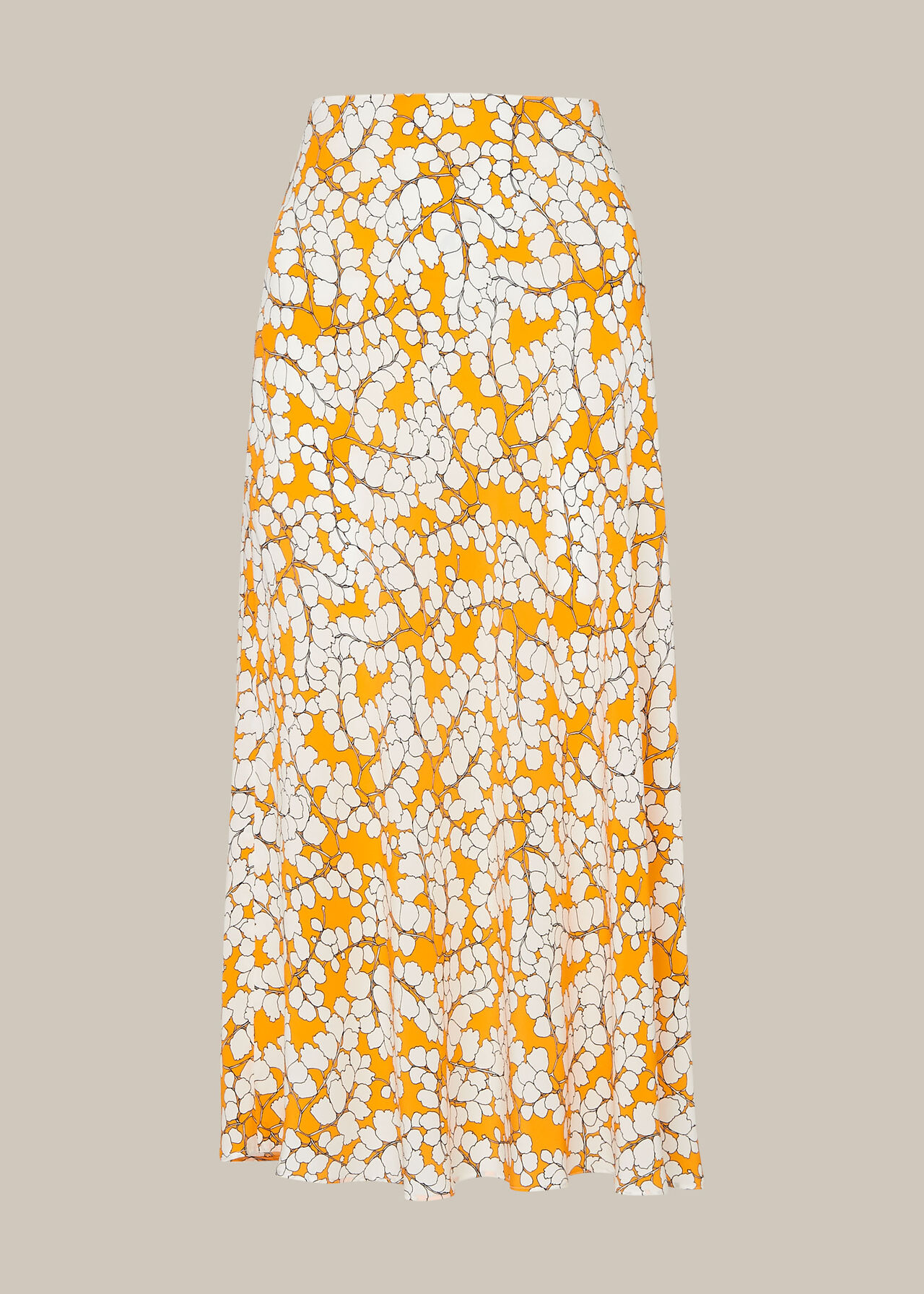 Spring Blossom Silk Skirt