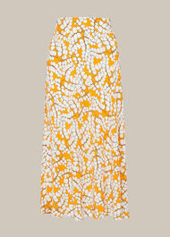 Spring Blossom Silk Skirt