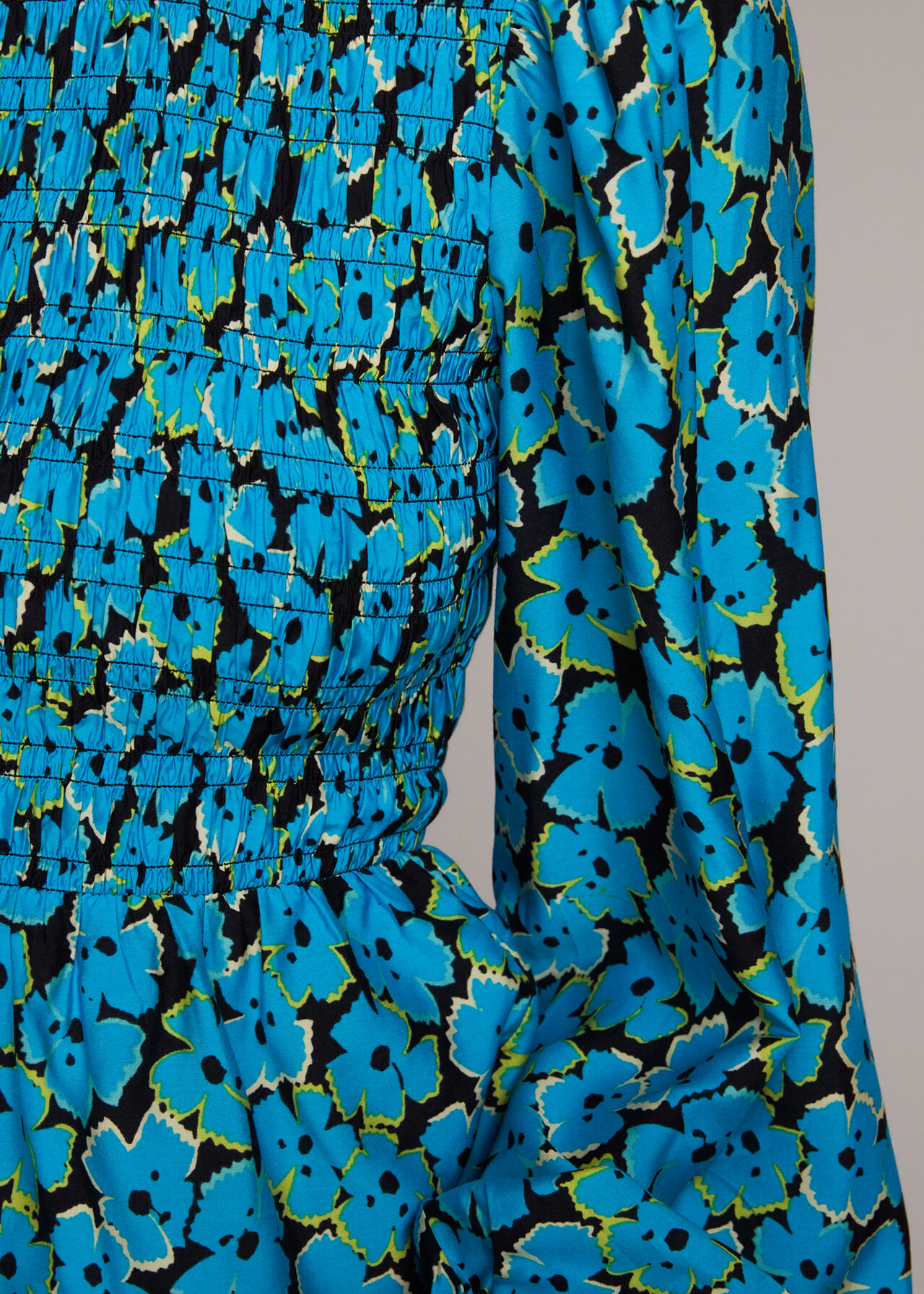 Farfalle Flower Shirred Top