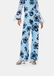Hazy Floral Velvet Trousers