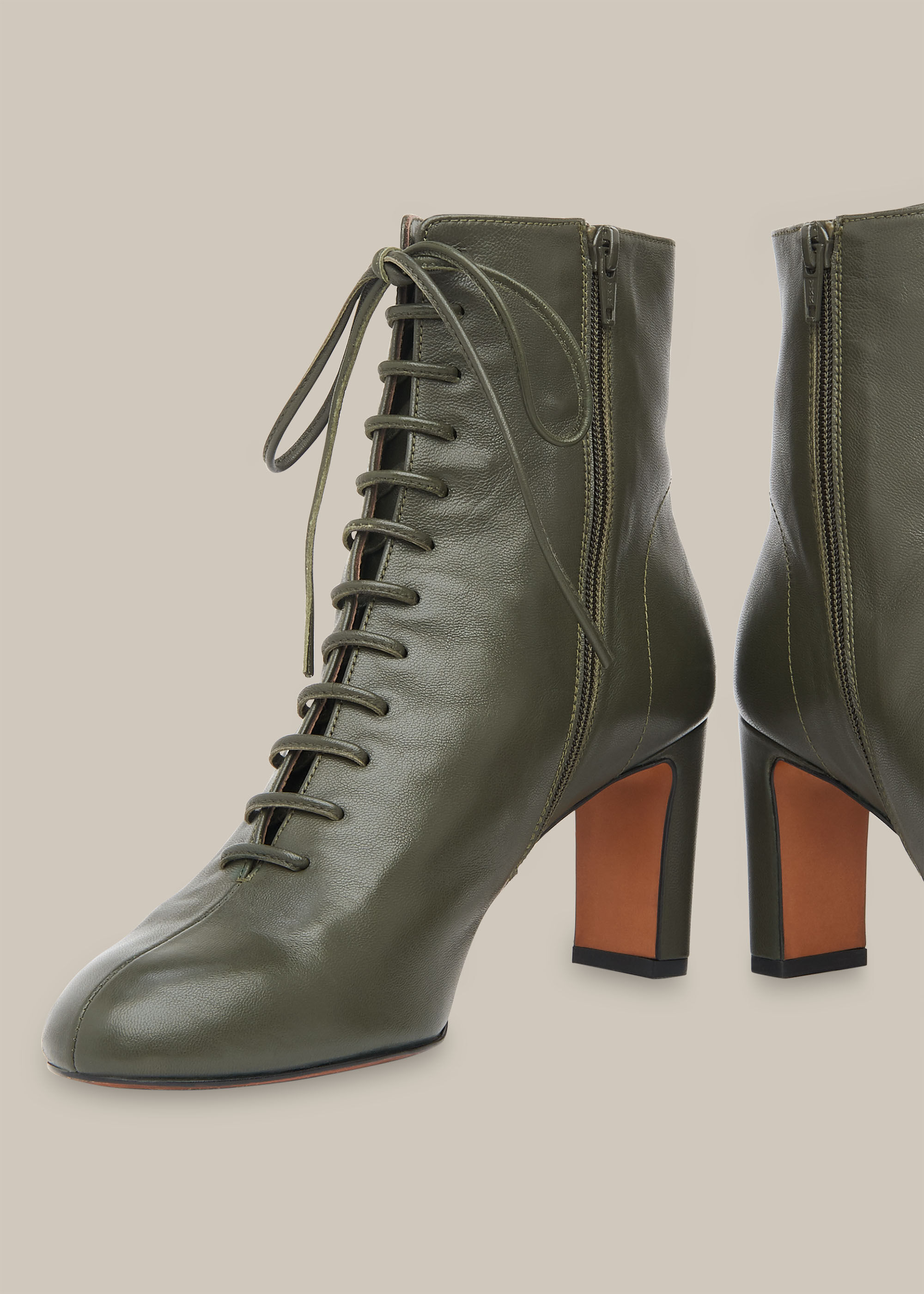 Whistles dahlia lace up boot cheap