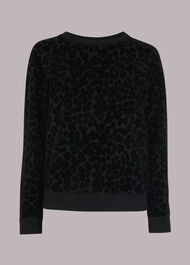 Smudge Animal Flocked Sweat