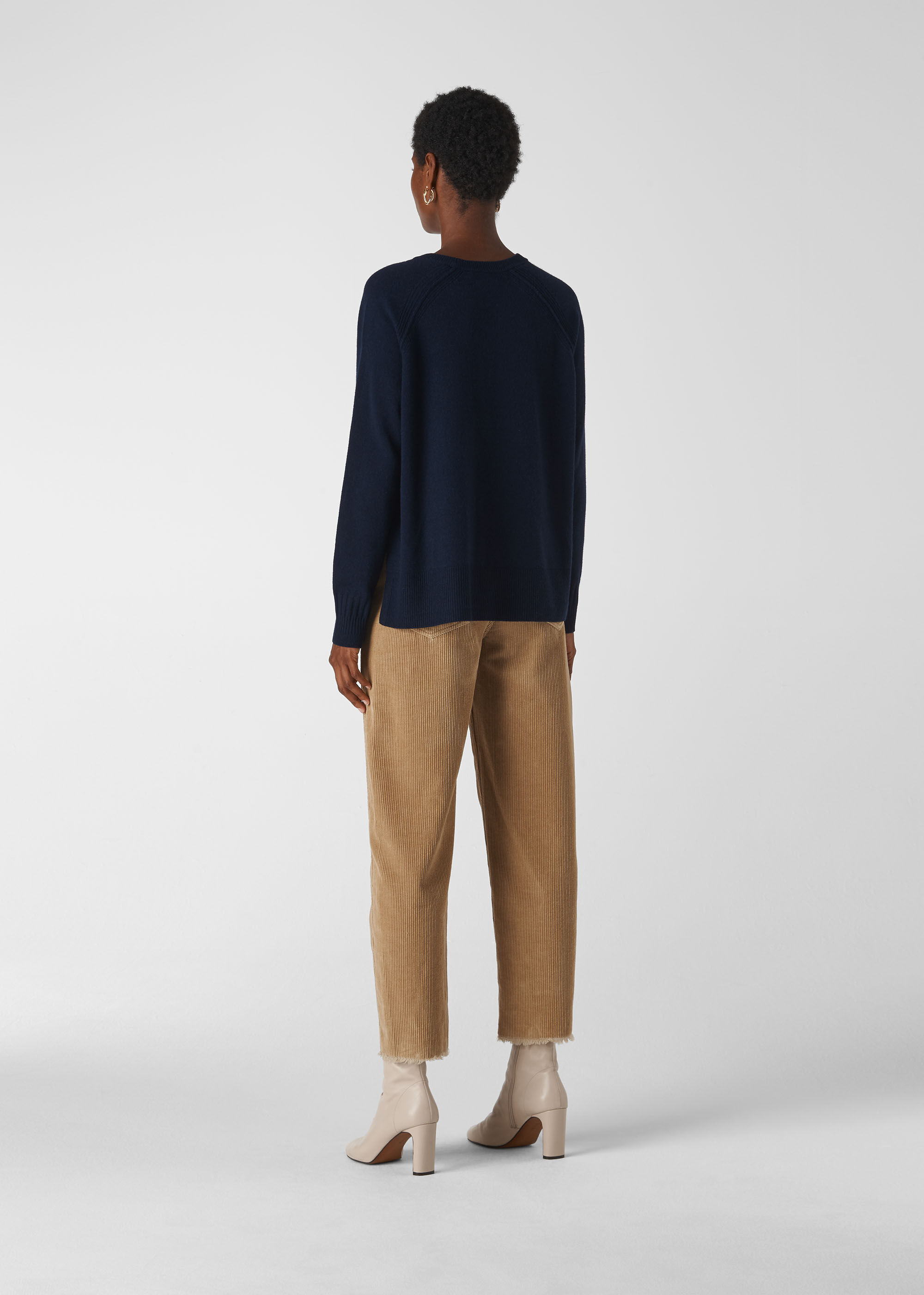 Whistles navy cashmere jumper Clearance