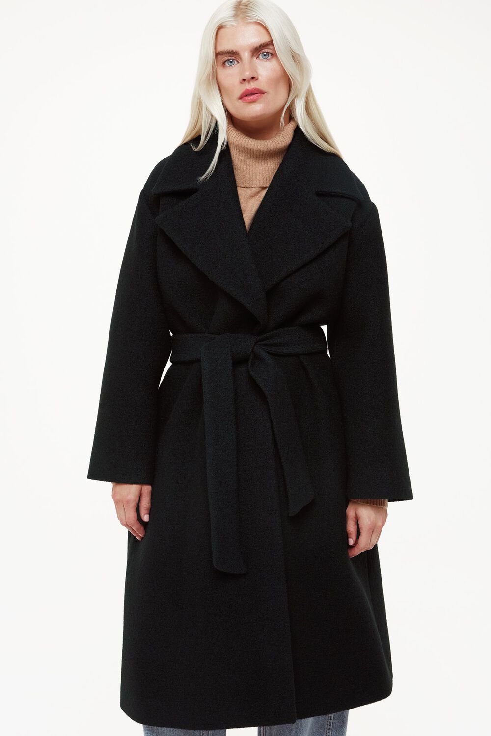 Petite Lorna Wrap Wool Coat