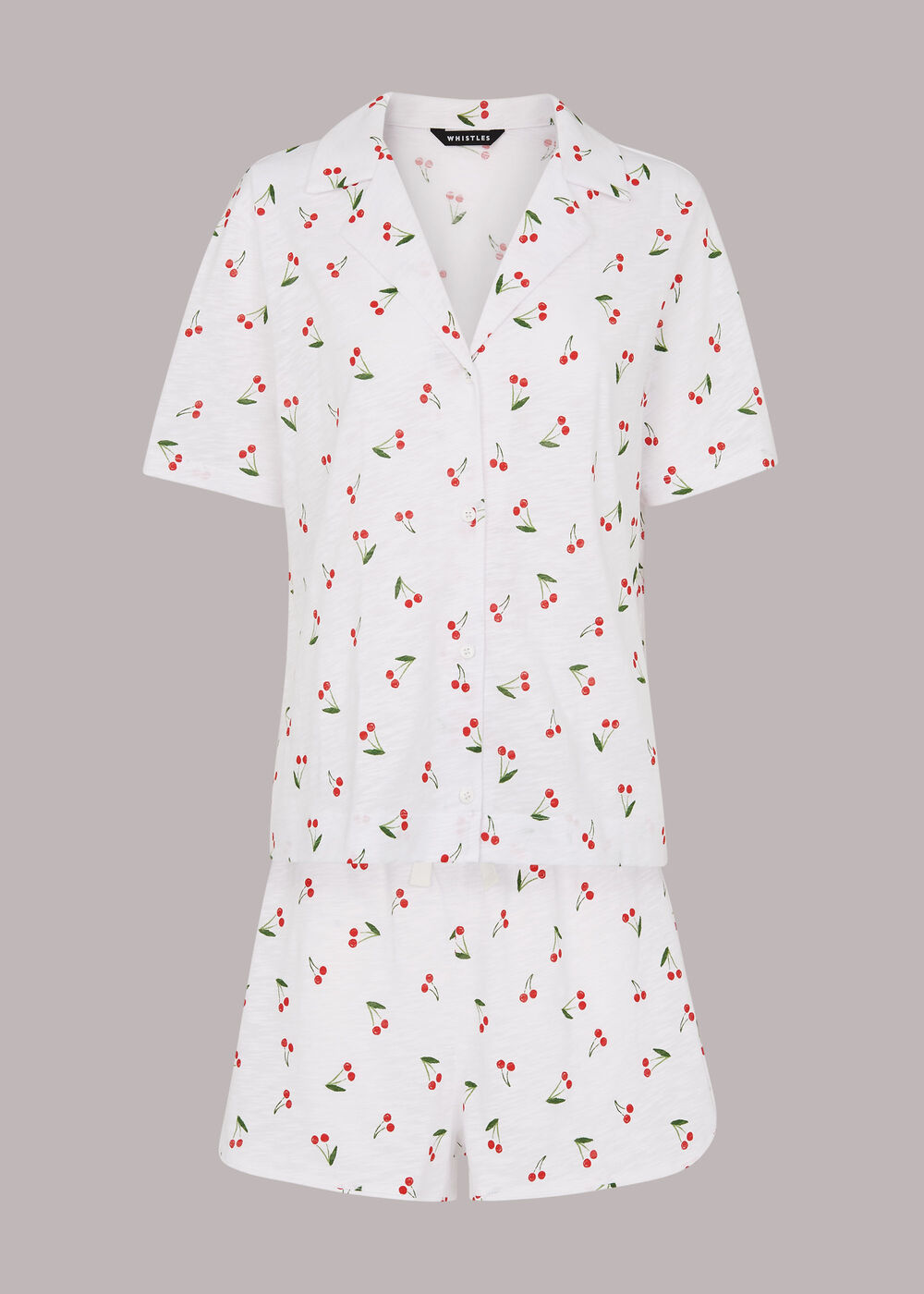 Cherry Print Short Pyjamas
